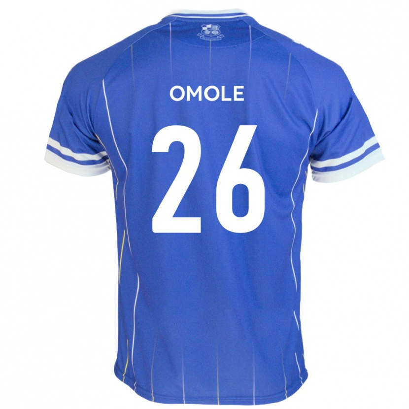 Danxen Børn Tobi Omole #26 Kongeblå Hjemmebane Spillertrøjer 2025/26 Trøje T-Shirt