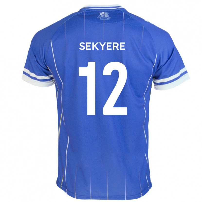 Danxen Børn Jeffrey Sekyere #12 Kongeblå Hjemmebane Spillertrøjer 2025/26 Trøje T-Shirt