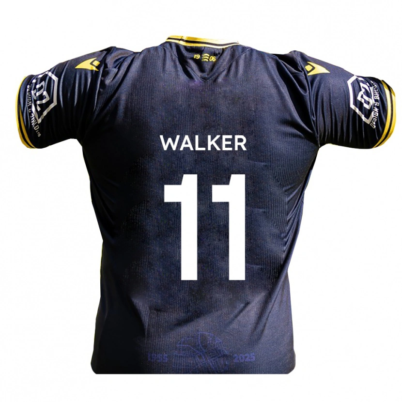 Danxen Børn Josh Walker #11 Marine Gul Hjemmebane Spillertrøjer 2025/26 Trøje T-Shirt
