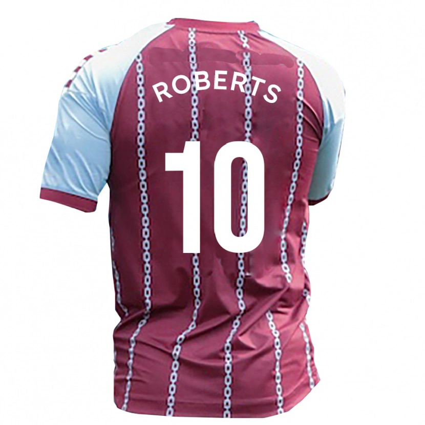 Danxen Børn Callum Roberts #10 Himmelblå Rust Rød Hjemmebane Spillertrøjer 2025/26 Trøje T-Shirt