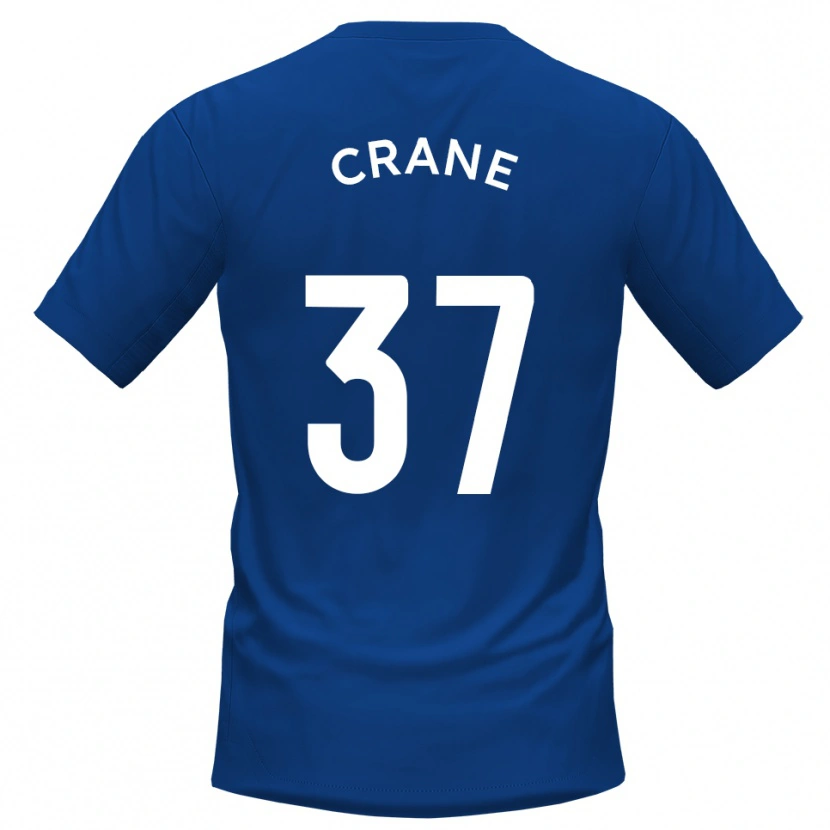 Danxen Børn Nick Crane #37 Blå Hvid Hjemmebane Spillertrøjer 2025/26 Trøje T-Shirt
