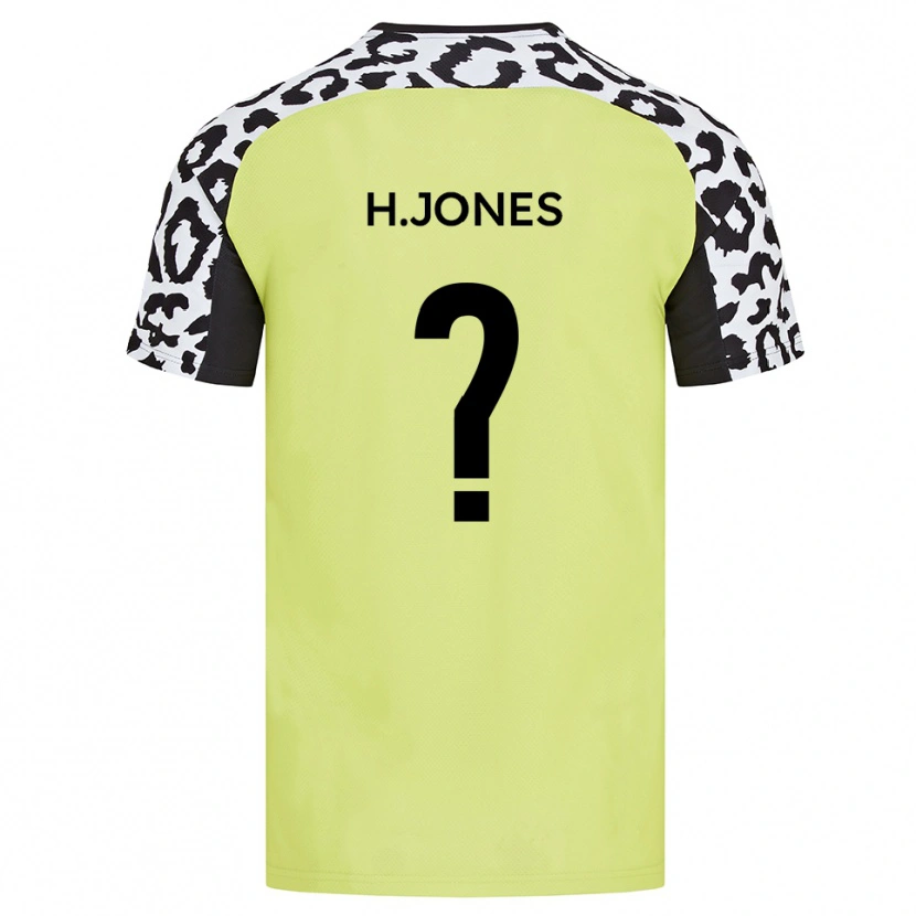 Danxen Børn Hattie Jones #0 Fluorescerende Gul Hjemmebane Spillertrøjer 2025/26 Trøje T-Shirt