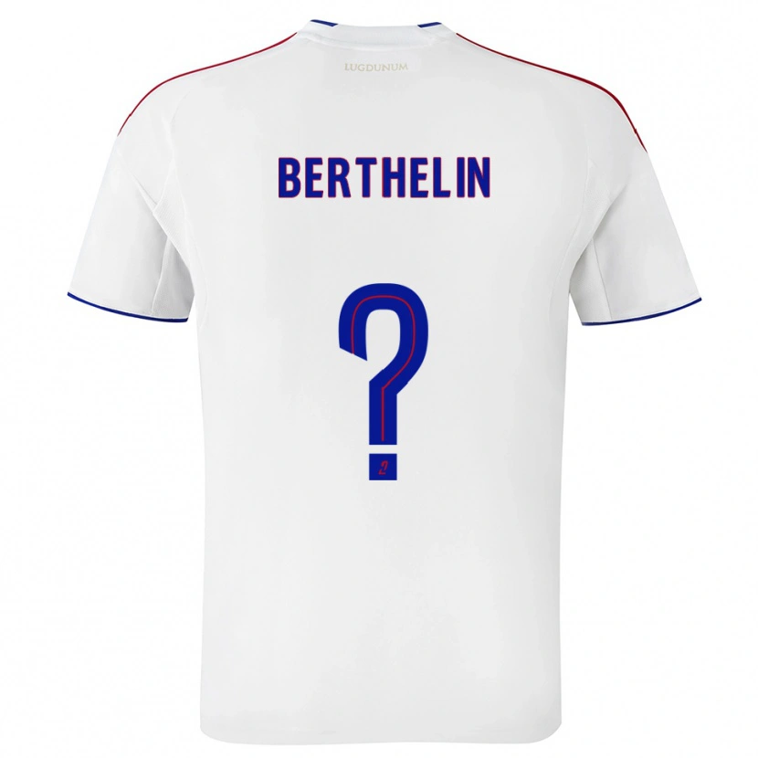 Danxen Børn Romain Berthelin #0 Hvid Rød Hjemmebane Spillertrøjer 2025/26 Trøje T-Shirt