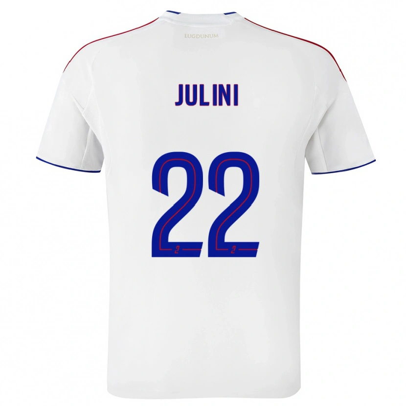 Danxen Børn Sally Julini #22 Hvid Rød Hjemmebane Spillertrøjer 2025/26 Trøje T-Shirt