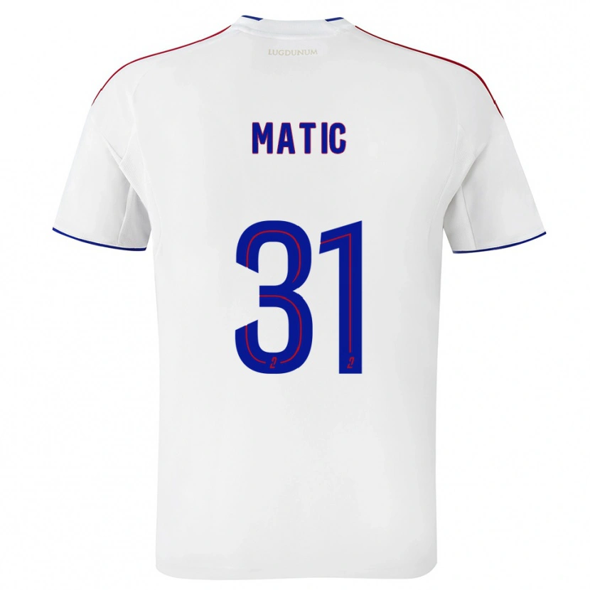 Danxen Børn Nemanja Matic #31 Hvid Rød Hjemmebane Spillertrøjer 2025/26 Trøje T-Shirt