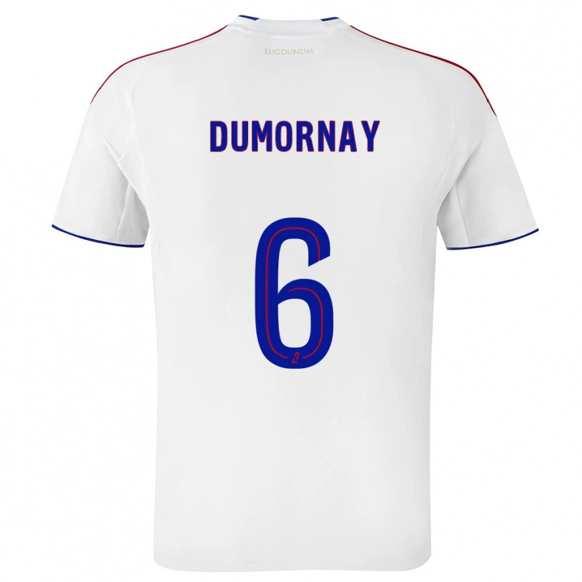 Danxen Børn Melchie Dumornay #6 Hvid Rød Hjemmebane Spillertrøjer 2025/26 Trøje T-Shirt