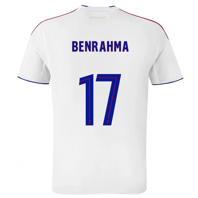 Danxen Børn Said Benrahma #17 Hvid Rød Hjemmebane Spillertrøjer 2025/26 Trøje T-Shirt