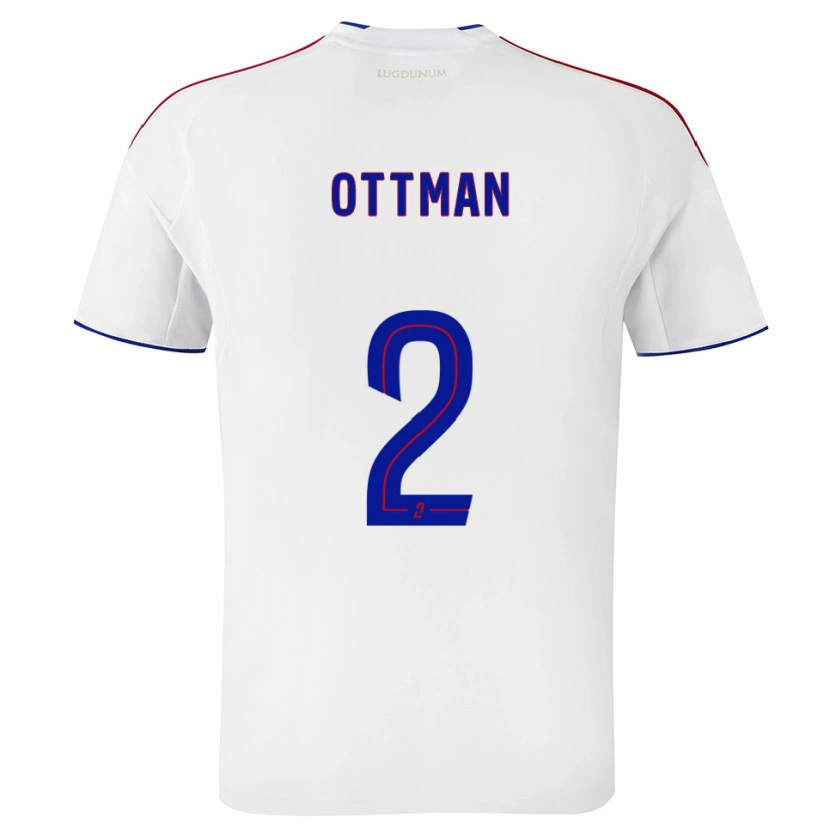 Danxen Børn Ottman Katırağ #2 Hvid Rød Hjemmebane Spillertrøjer 2025/26 Trøje T-Shirt