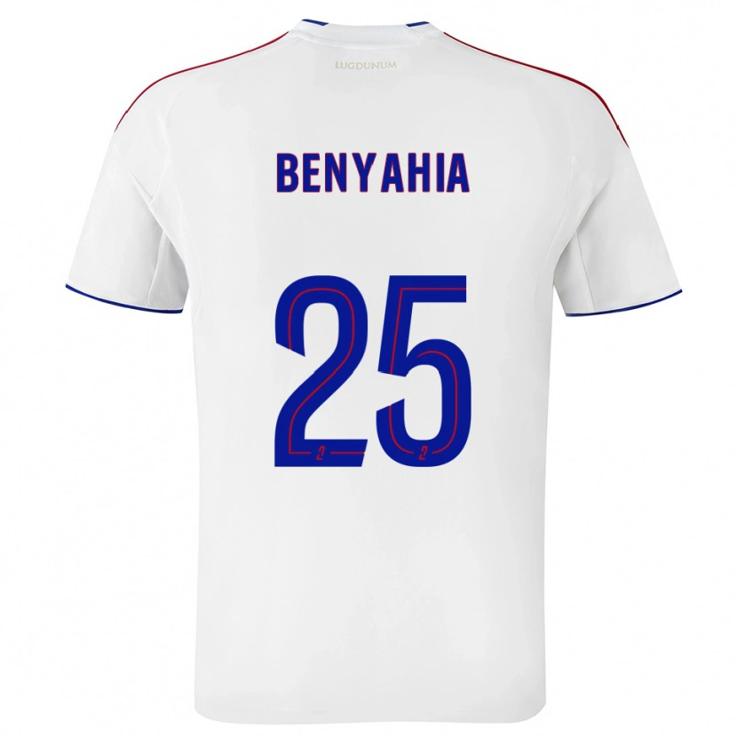 Danxen Børn Inès Benyahia #25 Hvid Rød Hjemmebane Spillertrøjer 2025/26 Trøje T-Shirt