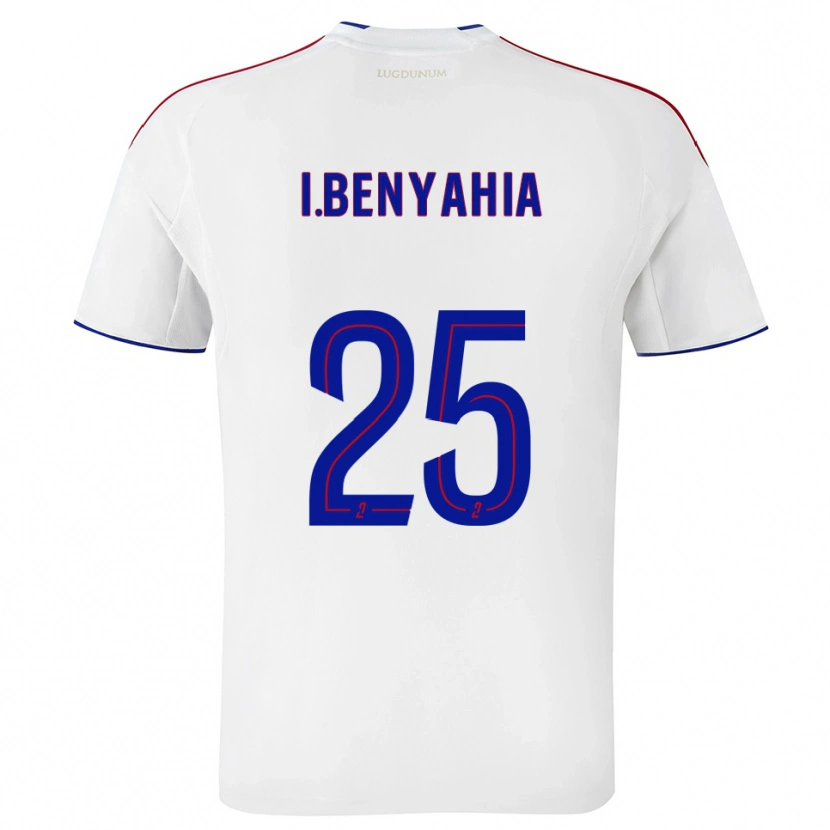 Danxen Børn Ines Benyahia #25 Hvid Rød Hjemmebane Spillertrøjer 2025/26 Trøje T-Shirt