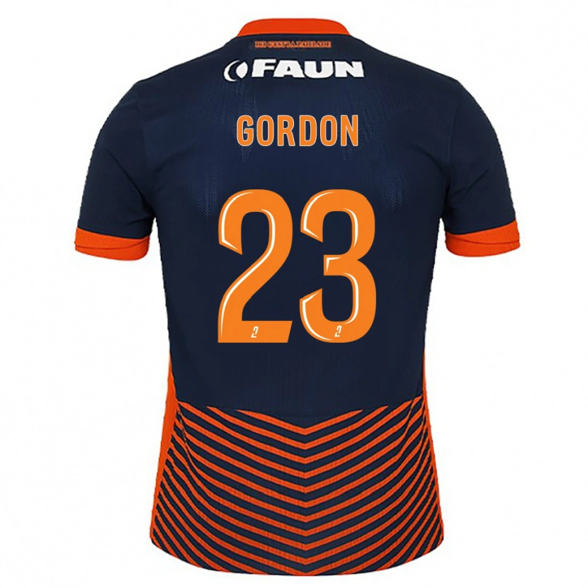 Danxen Børn Sh'nia Gordon #23 Midnatsblå Orange Hjemmebane Spillertrøjer 2025/26 Trøje T-Shirt