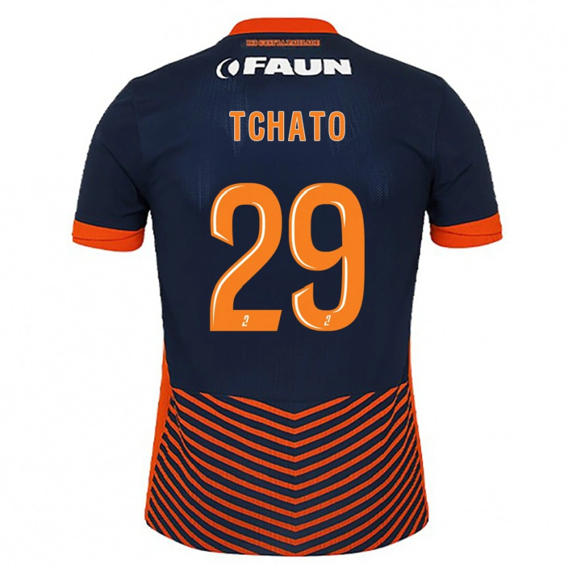 Danxen Børn Enzo Tchato #29 Midnatsblå Orange Hjemmebane Spillertrøjer 2025/26 Trøje T-Shirt