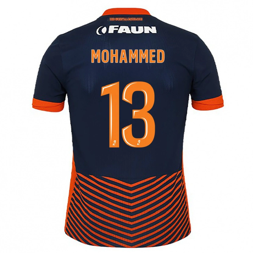 Danxen Børn Teymour Mohammed #13 Midnatsblå Orange Hjemmebane Spillertrøjer 2025/26 Trøje T-Shirt