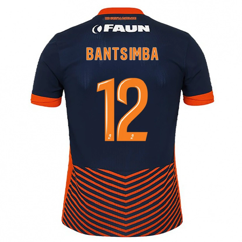 Danxen Børn Kéziah Bantsimba #12 Midnatsblå Orange Hjemmebane Spillertrøjer 2025/26 Trøje T-Shirt