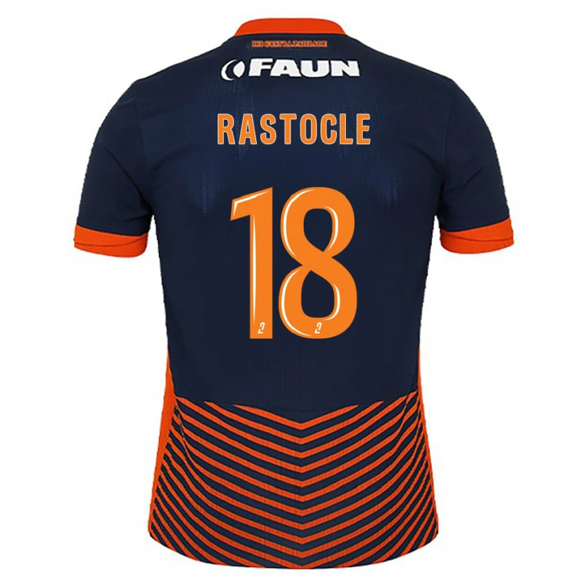 Danxen Børn Jade Rastocle #18 Midnatsblå Orange Hjemmebane Spillertrøjer 2025/26 Trøje T-Shirt