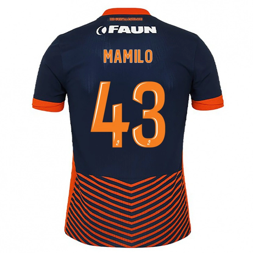 Danxen Børn Craig Mamilo #43 Midnatsblå Orange Hjemmebane Spillertrøjer 2025/26 Trøje T-Shirt