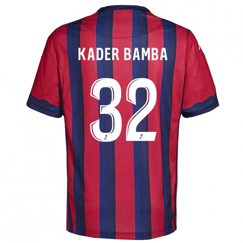 Danxen Børn Abdoul Kader Bamba #32 Burgundy Marine Hjemmebane Spillertrøjer 2025/26 Trøje T-Shirt