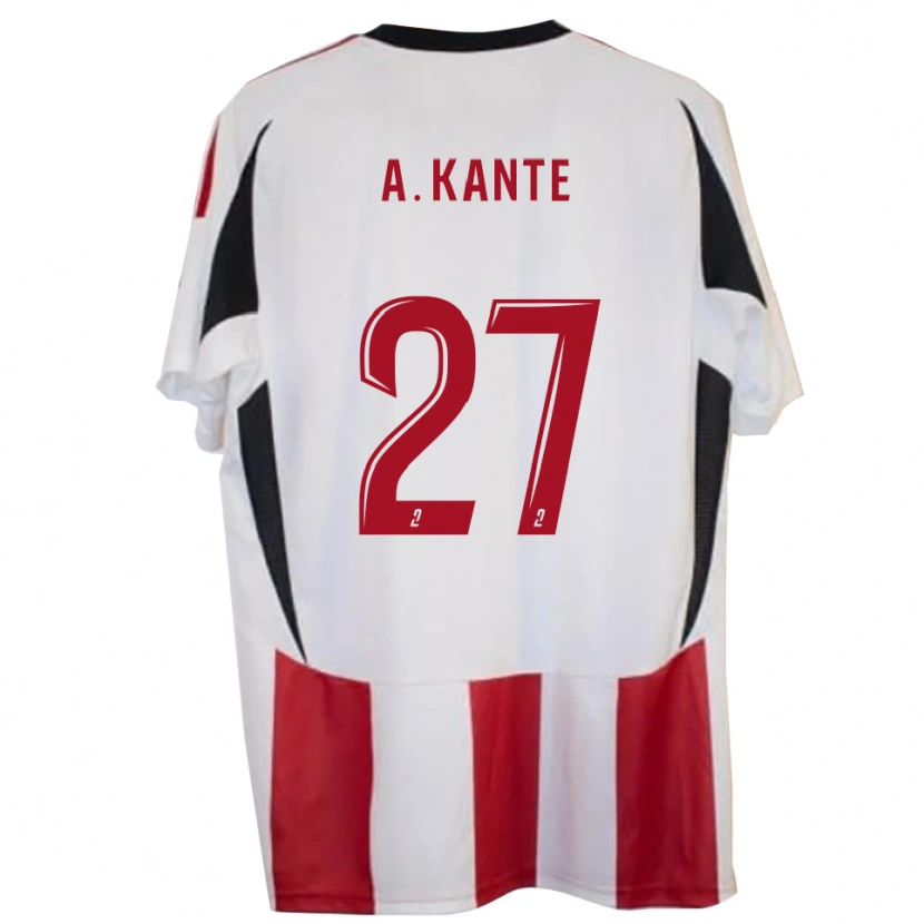 Danxen Børn Abou Kanté #27 Rød Blå Hjemmebane Spillertrøjer 2025/26 Trøje T-Shirt