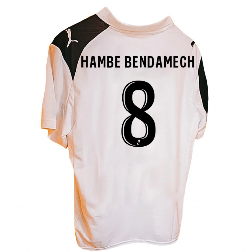 Danxen Børn Liam Hambe Bendamech #8 Sort Hvid Hjemmebane Spillertrøjer 2025/26 Trøje T-Shirt