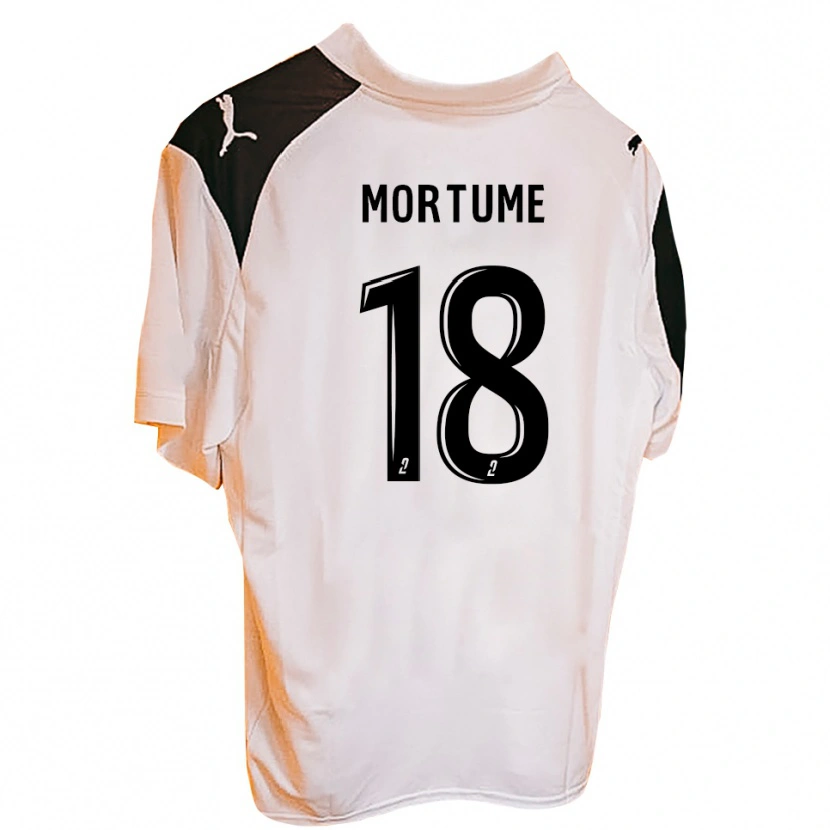 Danxen Børn Michael Mortume #18 Sort Hvid Hjemmebane Spillertrøjer 2025/26 Trøje T-Shirt