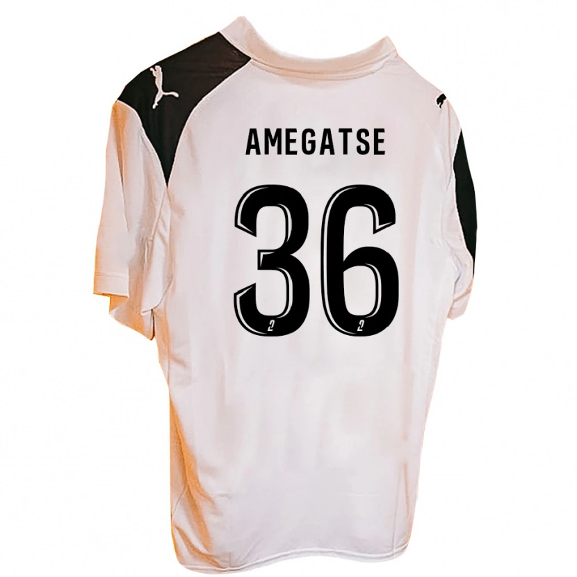 Danxen Børn Foly Amegatse #36 Sort Hvid Hjemmebane Spillertrøjer 2025/26 Trøje T-Shirt