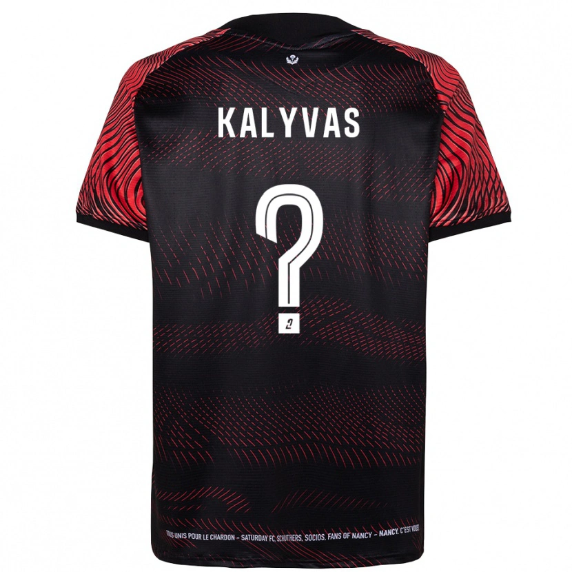 Danxen Børn Alexandre Kalyvas #0 Hvid Rød Hjemmebane Spillertrøjer 2025/26 Trøje T-Shirt