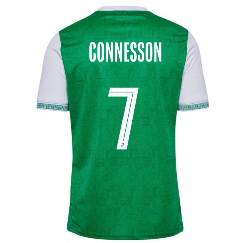 Danxen Børn Adèle Connesson #7 Grøn Hvid Hjemmebane Spillertrøjer 2025/26 Trøje T-Shirt