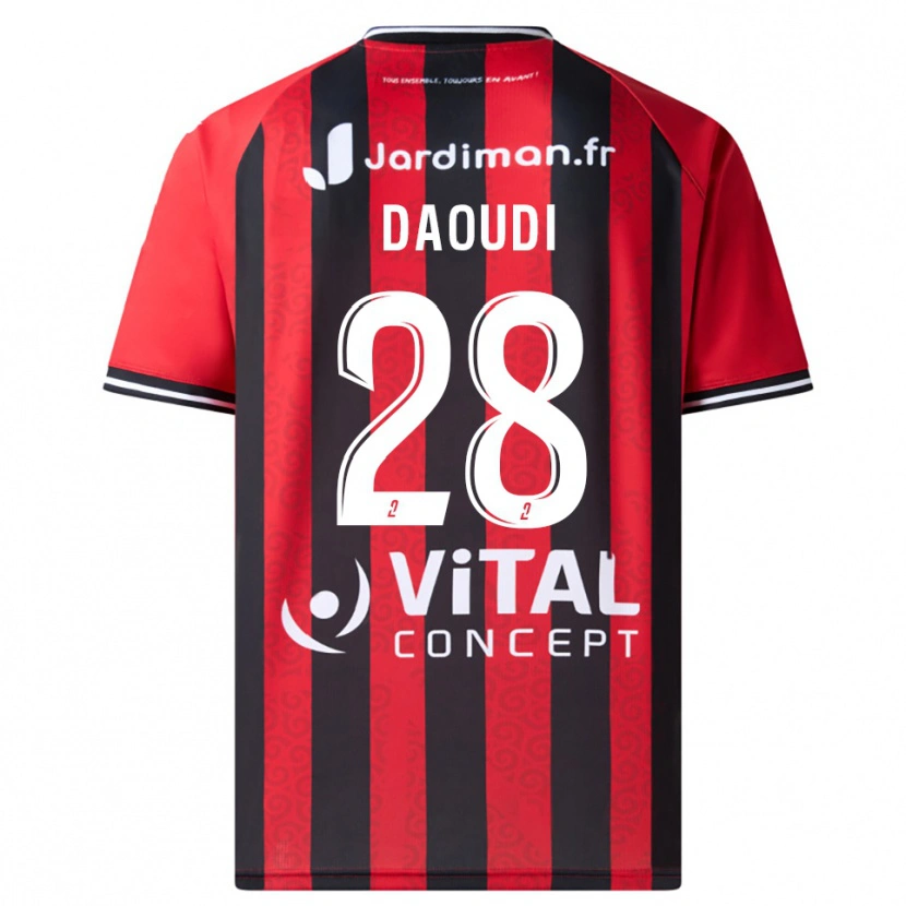 Danxen Børn Sana Daoudi #28 Rød Sort Hjemmebane Spillertrøjer 2025/26 Trøje T-Shirt