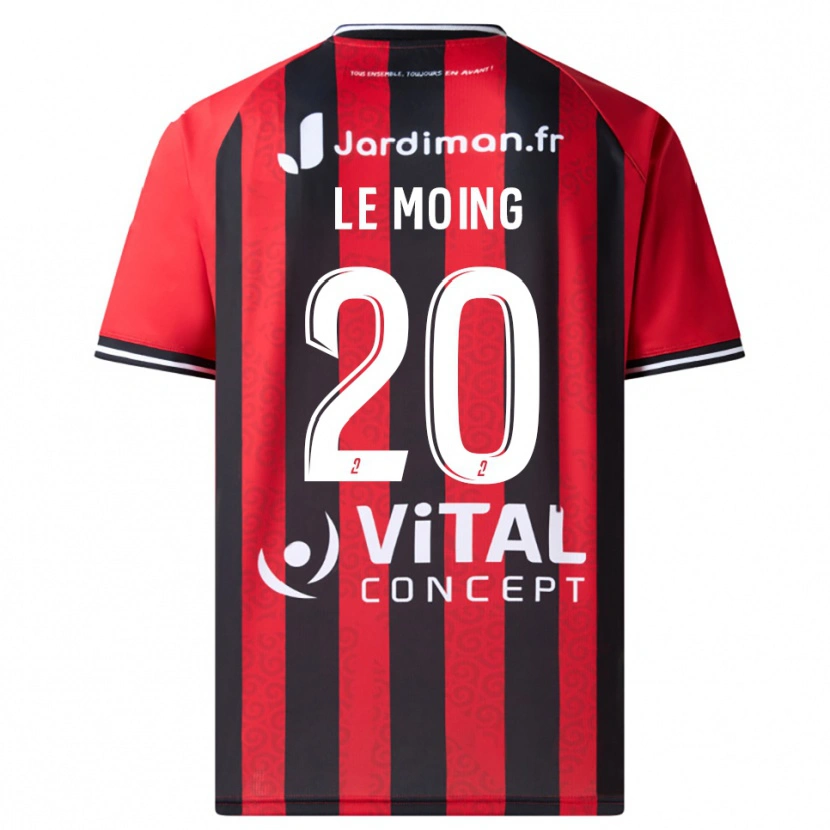 Danxen Børn Leonie Le Moing #20 Rød Sort Hjemmebane Spillertrøjer 2025/26 Trøje T-Shirt