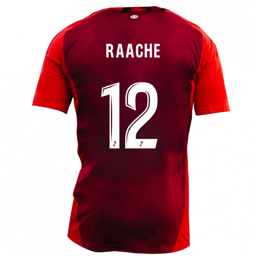 Danxen Børn Ibrahim Raache #12 Rød Burgunder Hjemmebane Spillertrøjer 2025/26 Trøje T-Shirt
