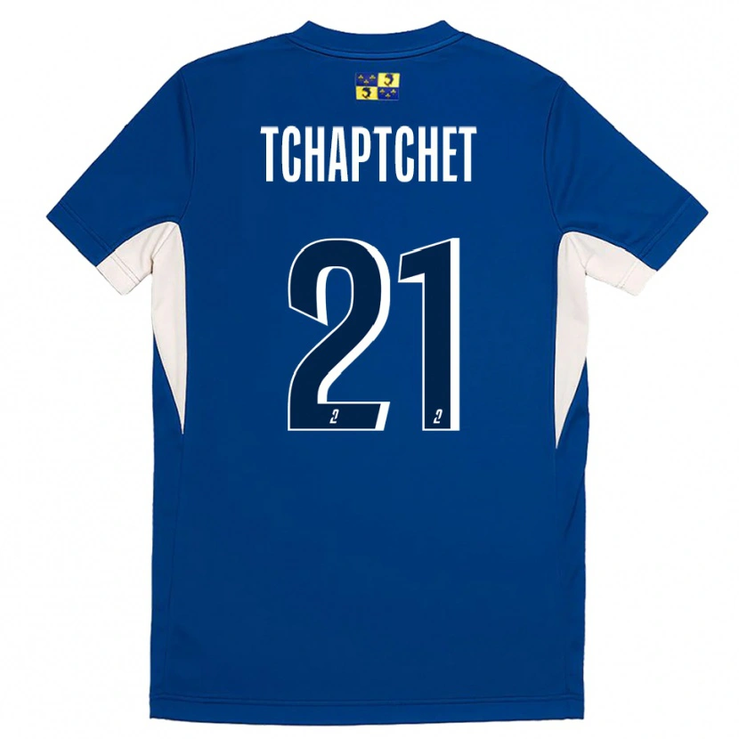 Danxen Børn Allan Tchaptchet #21 Blå Marine Hjemmebane Spillertrøjer 2025/26 Trøje T-Shirt
