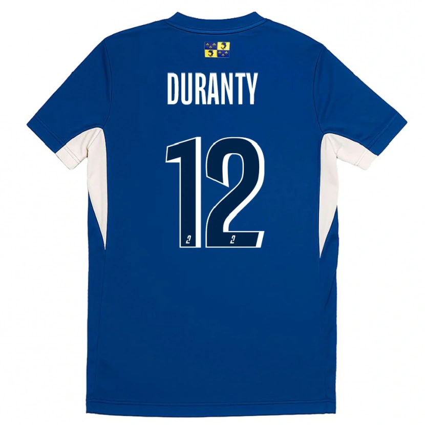 Danxen Børn Audrey Duranty #12 Blå Marine Hjemmebane Spillertrøjer 2025/26 Trøje T-Shirt