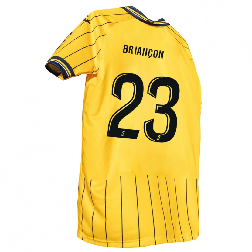 Danxen Børn Anthony Briançon #23 Gul Marine Hjemmebane Spillertrøjer 2025/26 Trøje T-Shirt