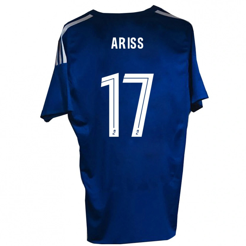 Danxen Børn Zakaria Ariss #17 Blå Hvid Hjemmebane Spillertrøjer 2025/26 Trøje T-Shirt