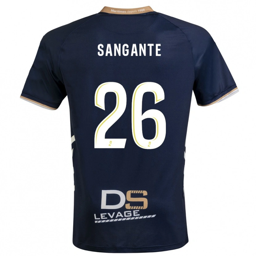 Danxen Børn Opa Sangante #26 Marine Guld Hjemmebane Spillertrøjer 2025/26 Trøje T-Shirt
