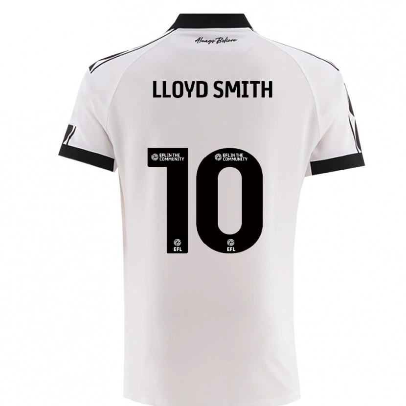Danxen Børn Lexi Lloyd-Smith #10 Hvid Sort Udebane Spillertrøjer 2025/26 Trøje T-Shirt