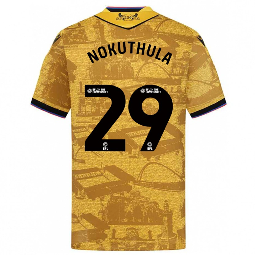 Danxen Børn Faith Nokuthula #29 Guld Sort Udebane Spillertrøjer 2025/26 Trøje T-Shirt