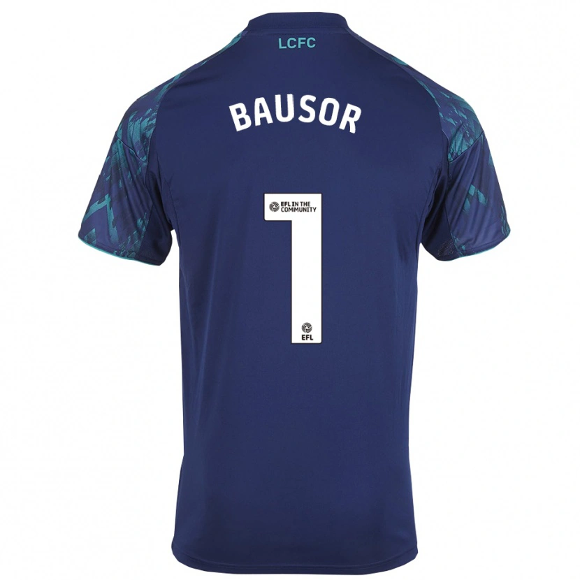Danxen Børn Stevie Bausor #1 Marinegrøn Hvid Udebane Spillertrøjer 2025/26 Trøje T-Shirt