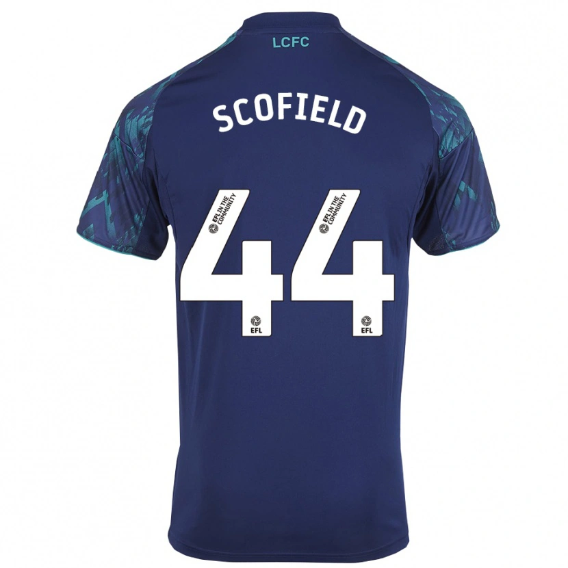 Danxen Børn Connie Scofield #44 Marinegrøn Hvid Udebane Spillertrøjer 2025/26 Trøje T-Shirt