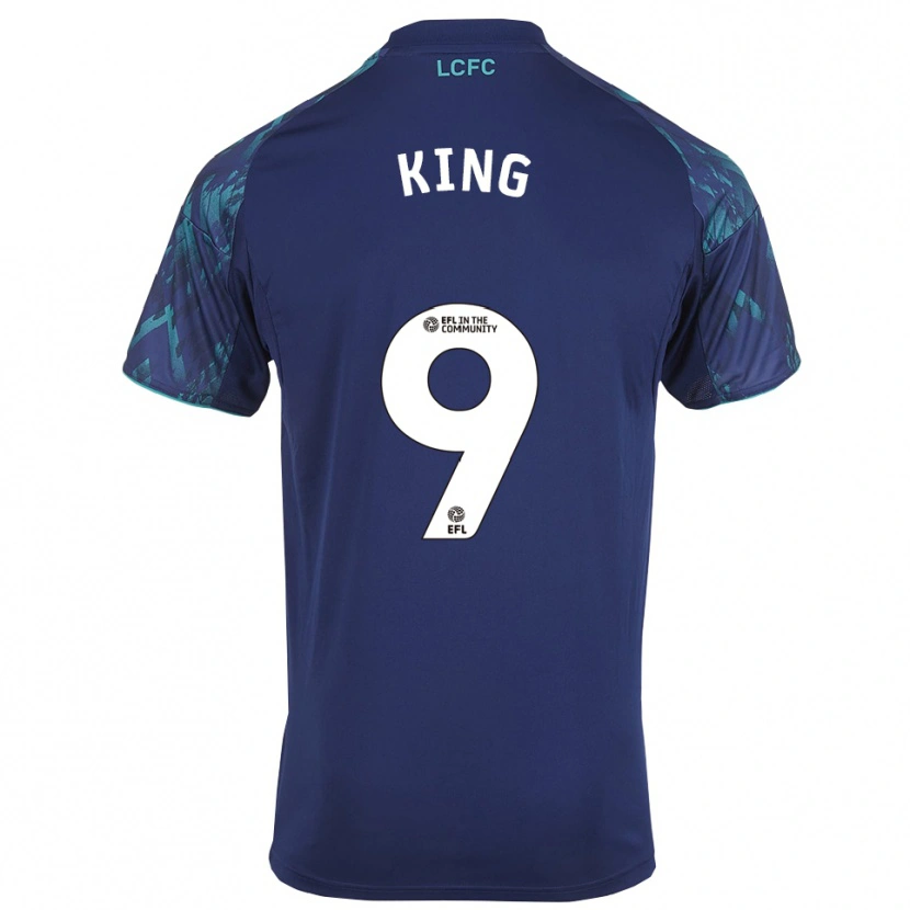 Danxen Børn Josh King #9 Marinegrøn Hvid Udebane Spillertrøjer 2025/26 Trøje T-Shirt