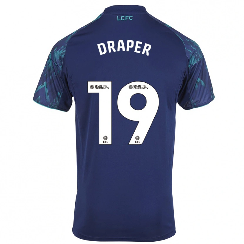 Danxen Børn Denny Draper #19 Marinegrøn Hvid Udebane Spillertrøjer 2025/26 Trøje T-Shirt