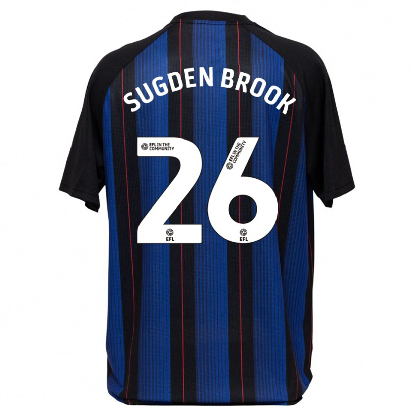 Danxen Børn Darcie Sugden-Brook #26 Blå Sort Udebane Spillertrøjer 2025/26 Trøje T-Shirt