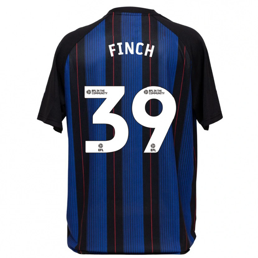 Danxen Børn Sonny Finch #39 Blå Sort Udebane Spillertrøjer 2025/26 Trøje T-Shirt