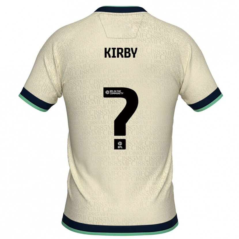Danxen Børn Archie Kirby #0 Champagne Marine Udebane Spillertrøjer 2025/26 Trøje T-Shirt