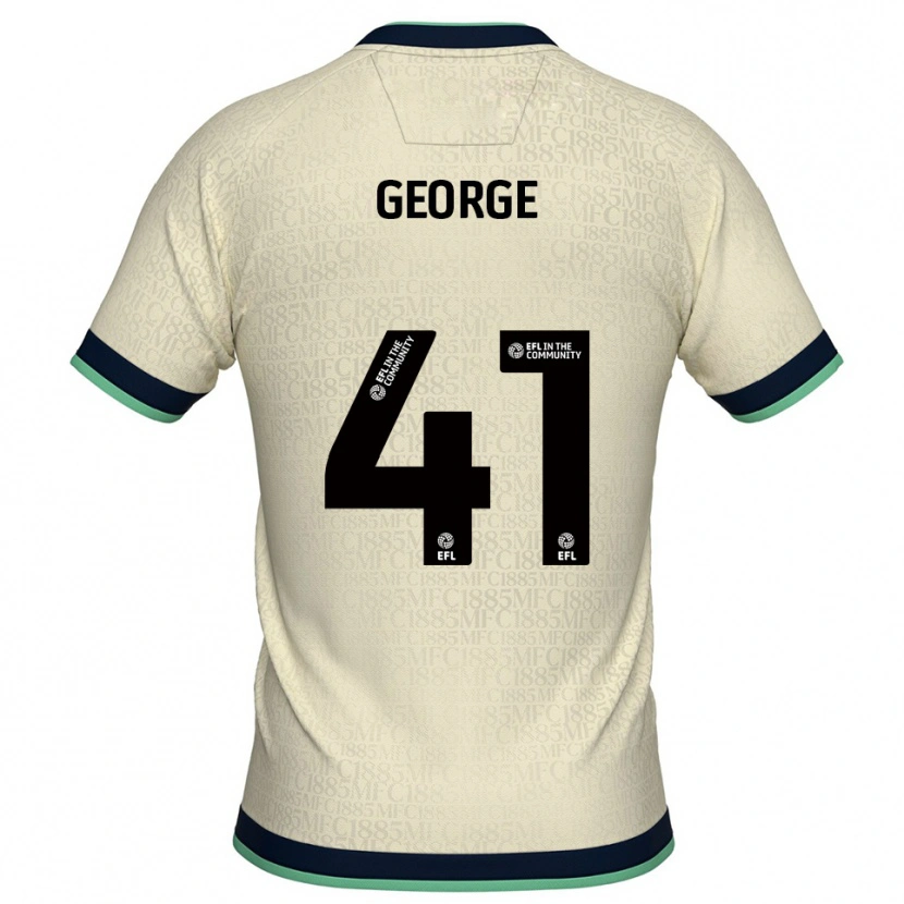 Danxen Børn George Evans #41 Champagne Marine Udebane Spillertrøjer 2025/26 Trøje T-Shirt