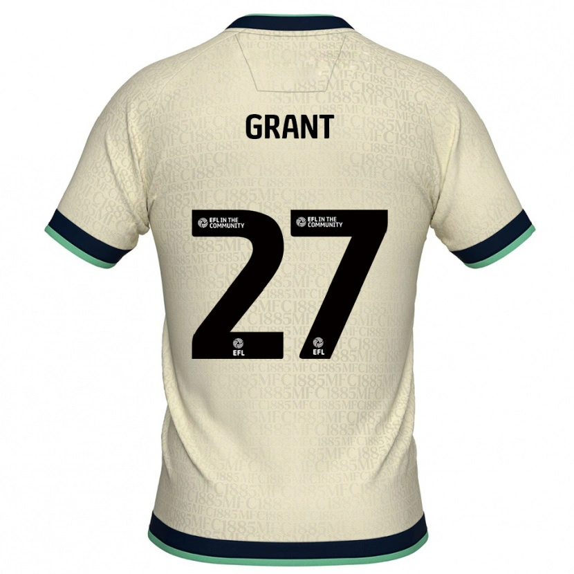 Danxen Børn Kamarl Grant #27 Champagne Marine Udebane Spillertrøjer 2025/26 Trøje T-Shirt