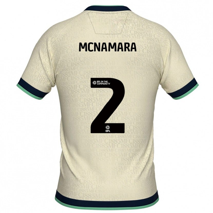 Danxen Børn Danny Mcnamara #2 Champagne Marine Udebane Spillertrøjer 2025/26 Trøje T-Shirt