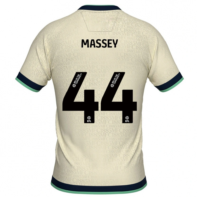 Danxen Børn Alfie Massey #44 Champagne Marine Udebane Spillertrøjer 2025/26 Trøje T-Shirt