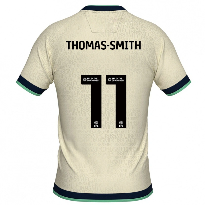 Danxen Børn Jaydon Thomas-Smith #11 Champagne Marine Udebane Spillertrøjer 2025/26 Trøje T-Shirt