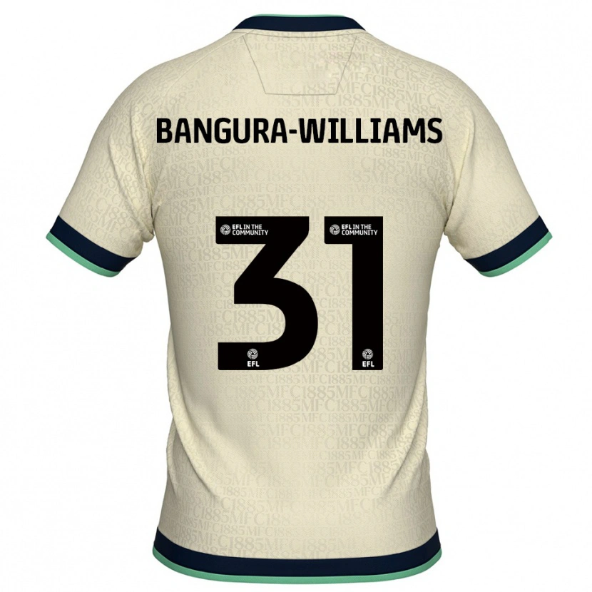 Danxen Børn Ra'ees Bangura-Williams #31 Champagne Marine Udebane Spillertrøjer 2025/26 Trøje T-Shirt